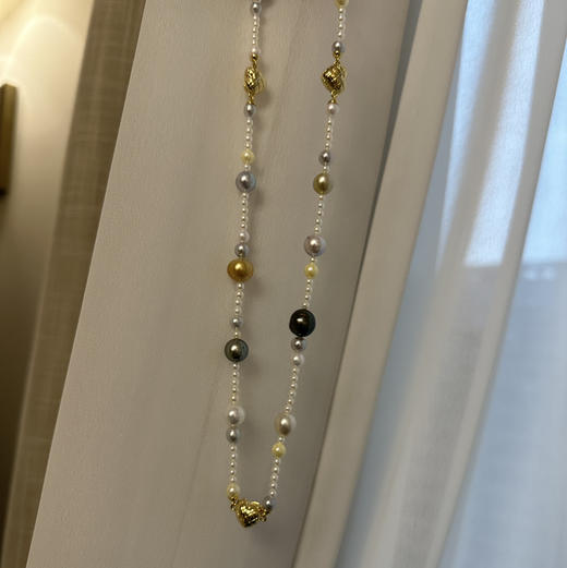 解锁双倍快乐 一条可以拆分成3条手链的项链 全海水珠王炸组合 南洋金珠 大溪地 akoya 天然烂漫且高级 巴洛克微瑕 还原自然风格 主导高级质感与色彩 以及亮度 商品图6