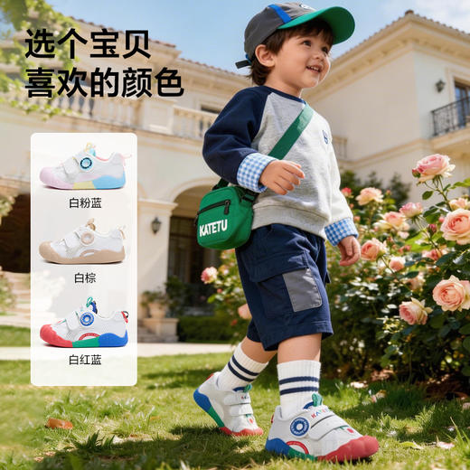 卡特兔宝宝鞋子2026年夏季新品幼儿园小白鞋防滑耐磨透气婴儿鞋 商品图2