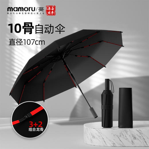 【大直径10骨抗风抗雨防晒自动伞】晴雨两用，高密度隔热材料，黑胶防晒！双龙骨设计，韧性更高更扛风！【LSY-J】 商品图1