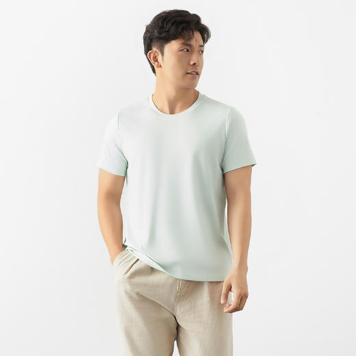 【穿过就会回购的T恤】男款液氨棉莫短袖T恤 顺滑抗皱  百搭不挑人 商品图0