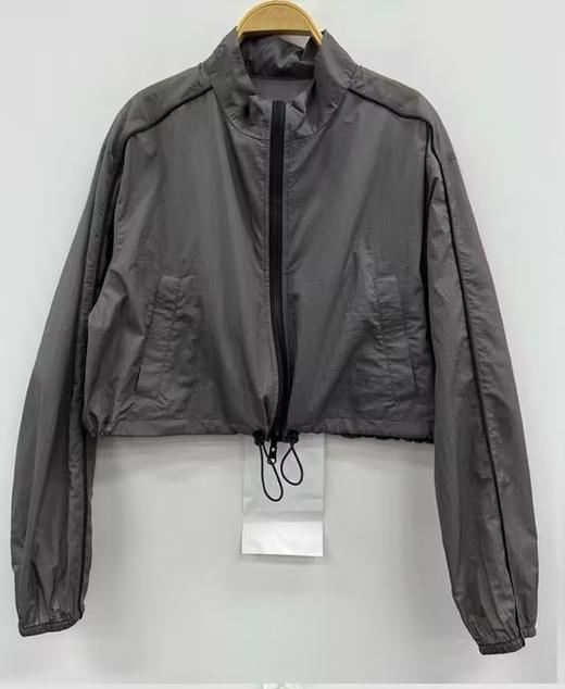 NC立领撞色拉链短风衣外套60130（灰）夏季 262012690321 商品图0