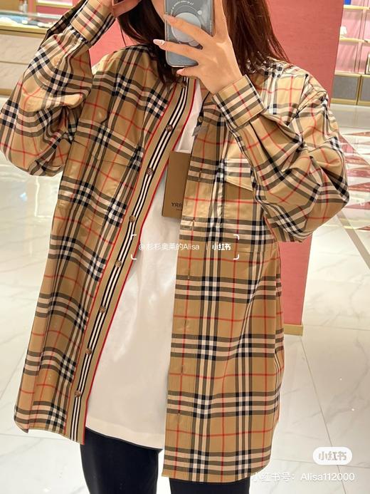 巴宝莉 格纹衬衫女款织带系列 商品图3