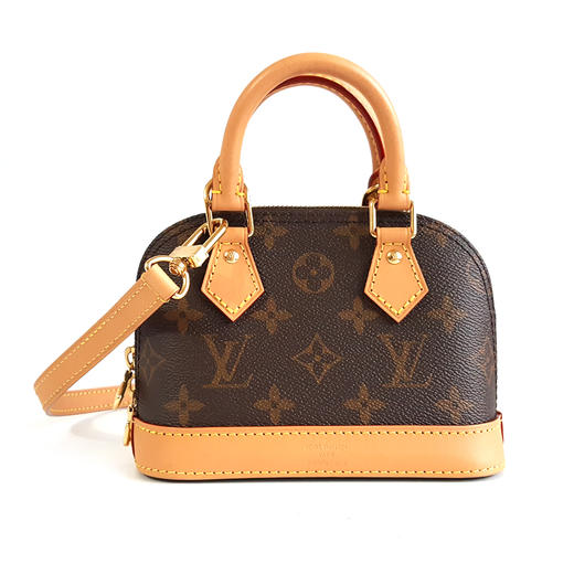 【95新】LV路易威登NANO ALMA手袋M82717棕色老花Nano Alma贝壳包手提单肩包女士300326TJ01 商品图0