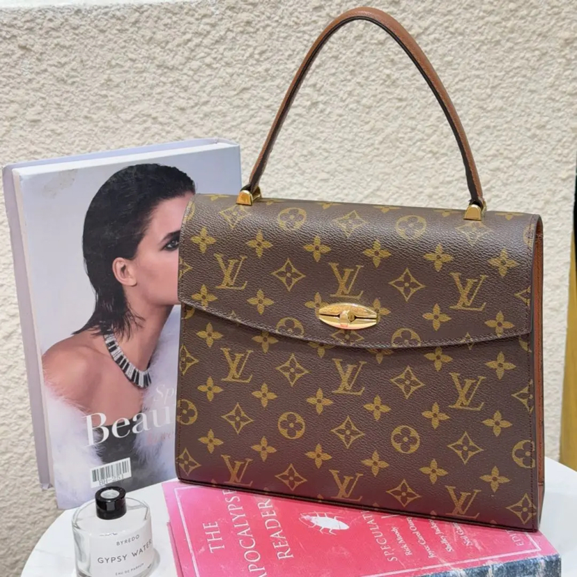 LV 老花中古 Kelly手提包