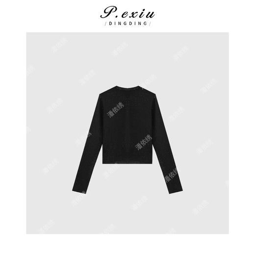 PanYiXiu/潘依绣【星河梦境】人丝小香风气质圆领针织开衫 ZZ0537 商品图2