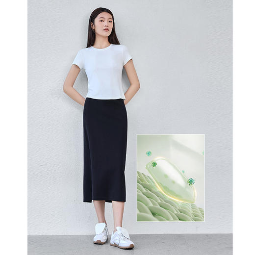 【简小爱  莱赛尔赫本半身裙】80-160斤可穿，甄选莱赛尔/棉等面料，后中开叉设计，优雅风韵，自在漫步不拘束。 商品图10