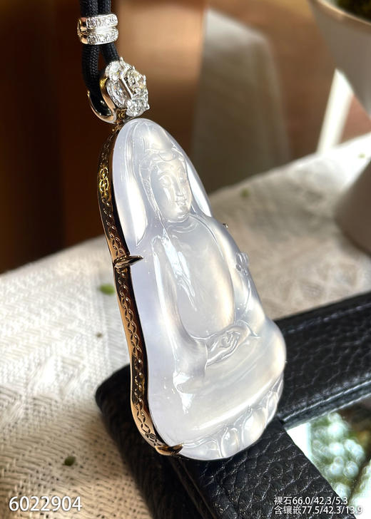 玻璃种观音吊坠【6022904】具体价格微信咨询 商品图2