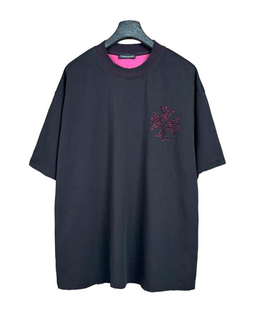 中性款厚版宽松短袖T恤he009 商品图0