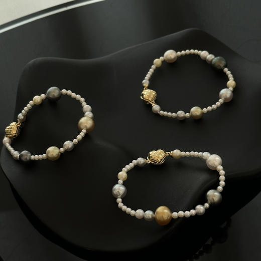 解锁双倍快乐 一条可以拆分成3条手链的项链 全海水珠王炸组合 南洋金珠 大溪地 akoya 天然烂漫且高级 巴洛克微瑕 还原自然风格 主导高级质感与色彩 以及亮度 商品图7