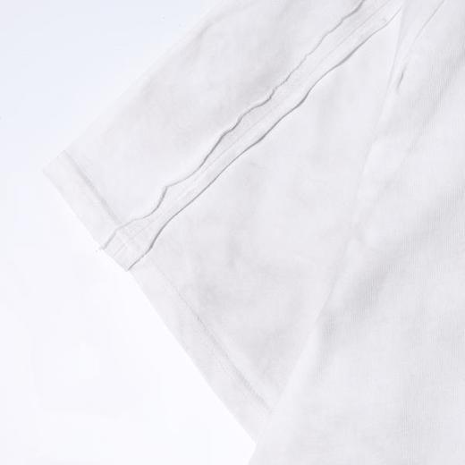 SDSA男装2026新款轻奢美式简约喷染数字印花拼接圆领短袖T恤百搭 商品图3