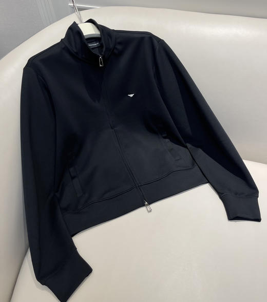 正品阿玛*Essentials鹰标立领针织夹克外套040401 商品图3