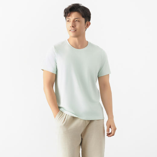 【穿过就会回购的T恤】男款液氨棉莫短袖T恤 顺滑抗皱  百搭不挑人 商品图2
