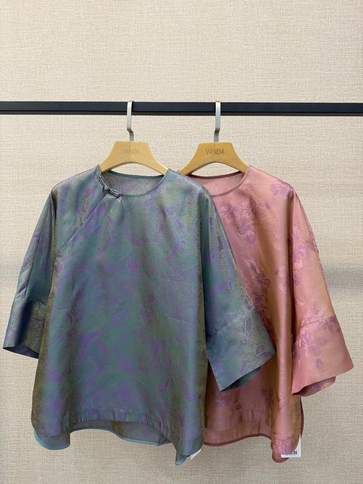 浮光锦立体剪裁上衣 商品图1