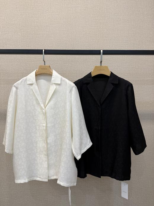 桑蚕丝西服领开衫 商品图0