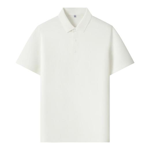 190G新华夫格无缝科技纯色二级贴胶布领短袖（四合扣）  ZT-998# 商品图3