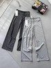 F040526夏季冰蚕丝高腰针织排汗透气显瘦休闲女士阔腿裤 商品缩略图0
