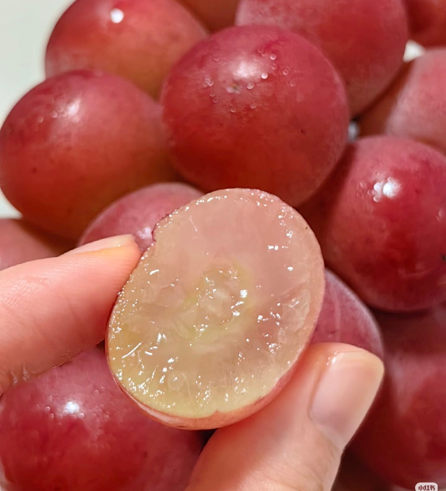 周一取货：【妮娜皇后】一箱毛重2.4斤左右，纯甜无酸，后调浓浓的红酒香味，葡萄界的天花板！