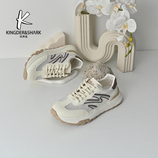 经典鲨2026年夏季专柜新品男士薄款网面透气跑步休闲鞋KF20-626021 商品图2