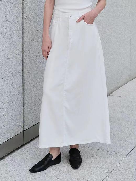 F040504春夏新款牛仔中裙半身裙复古休闲修身显瘦裙子 商品图3