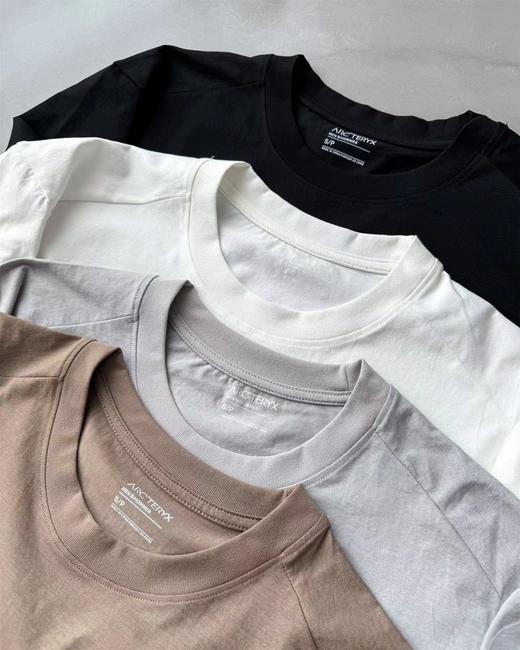 F040527男女同款吸汗透气户外运动圆领宽松休闲日常短袖T恤 商品图4