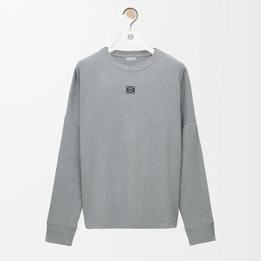 LOE-T 灰色螺纹打底长袖 商品图0