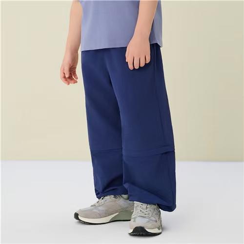 佐丹奴童装26年新款轻薄塔丝隆抽绳运动长裤03116001 商品图2