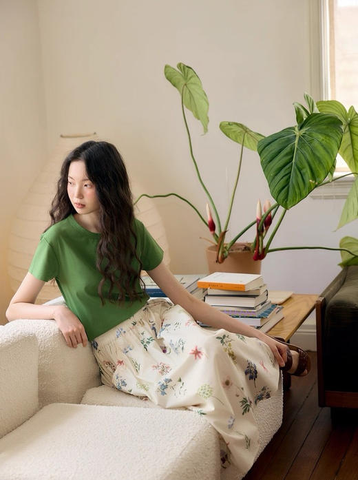 生命力牛油果绿短袖 商品图6