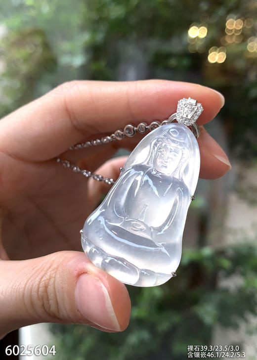 6025604，观音吊坠。具体价格微信咨询 商品图0