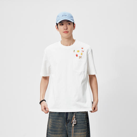 森马emoji™联名系列短袖T恤男夏纯棉圆领针织衫2026新款舒适百搭 商品图2