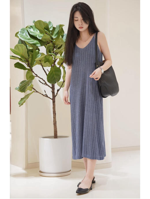 46-4 绝杀亏清 小禾女士丝麻针织吊带裙 商品图11