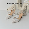 经典鲨2026夏专柜新品优雅尖仙女风头6cm细高跟凉鞋单鞋子女KC19-629061 商品缩略图0