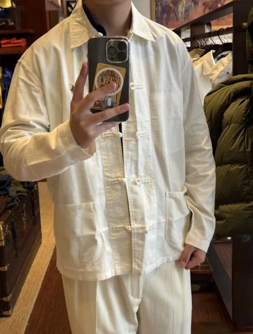 F040540春秋新款男士新中式国风盘扣翻领灯芯绒夹克外套 商品图8