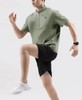 F040525无痕全压胶立领速干户外半拉链口带运动速干T恤短袖 商品缩略图4