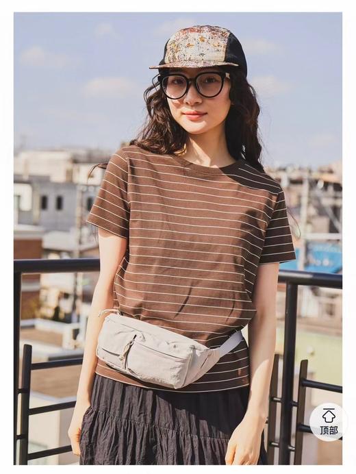 F040509夏季新款复古撞色条纹棉质圆领休闲短袖T恤 商品图7