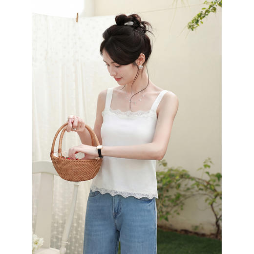 鹿向南【0407/00:00新品】米白色背心 商品图1
