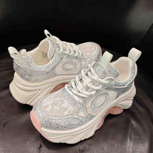 LFGJ凌介 13606 时尚网纱钻饰老爹鞋 商品图4