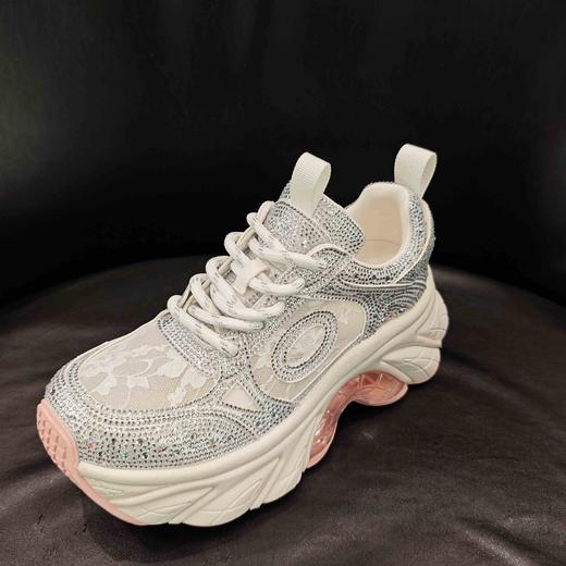 LFGJ凌介 13606 时尚网纱钻饰老爹鞋 商品图0