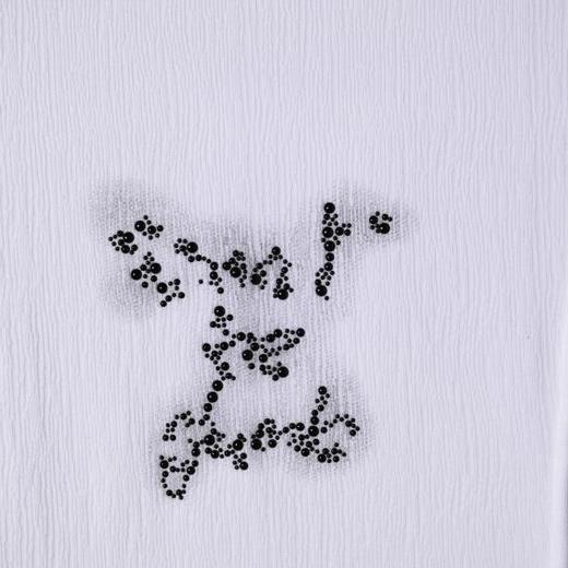 SDSA男装2026新款轻奢简约提花撞色印花珠子设计圆领短袖T恤百搭 商品图3