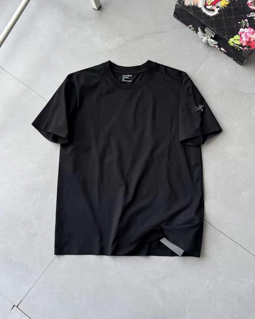 F040527男女同款吸汗透气户外运动圆领宽松休闲日常短袖T恤 商品图8