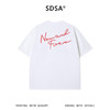 SDSA男装2026新款小字母签名印花短袖T恤简约宽松圆领休闲上衣 商品缩略图1