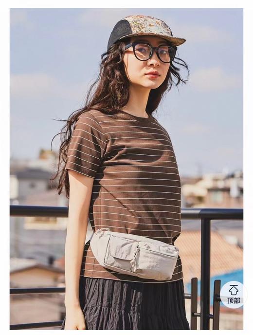 F040509夏季新款复古撞色条纹棉质圆领休闲短袖T恤 商品图10