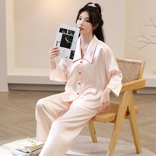 夏季冰丝睡衣 甜美可爱丝滑凉感家居服套装 商品图2