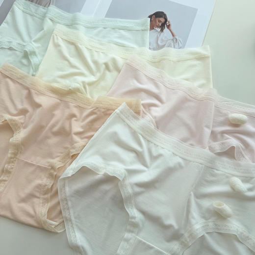 SUNJ3883薄荷绿意桑蚕丝内裤 商品图3