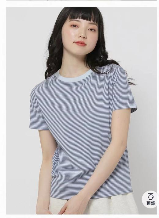 F040509夏季新款复古撞色条纹棉质圆领休闲短袖T恤 商品图8