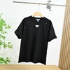 F040531夏季新品宽松版型纯棉插肩短袖男女情侣同款T恤 商品缩略图4