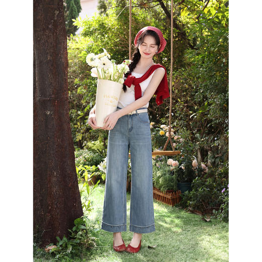 鹿向南【0407/00:00新品】蓝色牛仔裤 商品图2