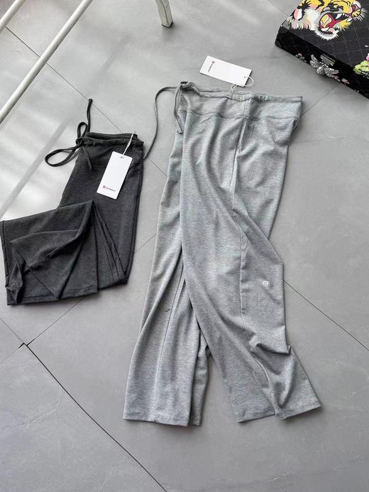 F040526夏季冰蚕丝高腰针织排汗透气显瘦休闲女士阔腿裤 商品图4