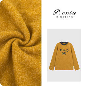 04-2潘依绣丁丁宠粉韩系磨绒减龄撞色字母印花拼接圆领长袖上衣M9196