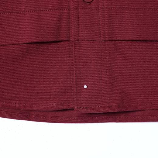 SDSA男装2026新款高贵轻奢简约纯色下摆拼接纽扣连帽长袖衬衫百搭 商品图4