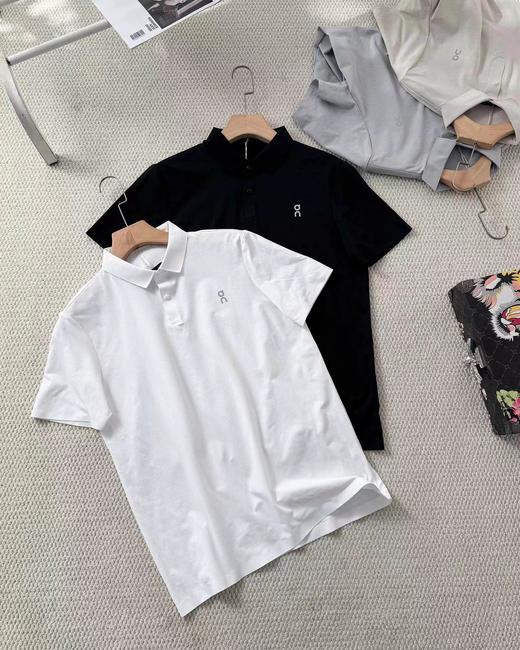 F040522春夏季新款无痕压胶简易休闲百搭短袖Polo衫 商品图5